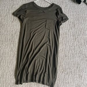 Abercrombie & Fitch, Size M, Olive Green, T-shirt Dress